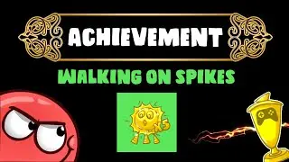 Achievement Walking on spikes / Pisando nos espigões - Red Ball 4