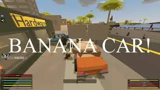 banana car