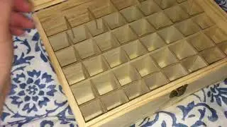 Essential Oil Box/Case Holds 46 5-30ml Bottles or 5-10ml Roller Bottles Pine Wood Box
