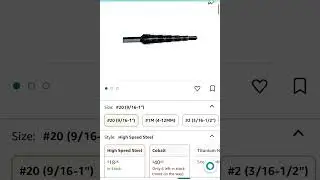 36 % off Irwin Tools Unibit #20 9/16-Inch to 1-Inch Step-Drill Bit, 1/2-Inch Shank