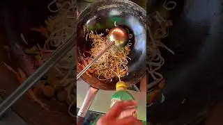 Street style noodles making | asmr noodles | indian style noodles #shorts