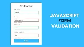 Registration Form With Validations Using Javascript | Registration Form Validations | Js Validations