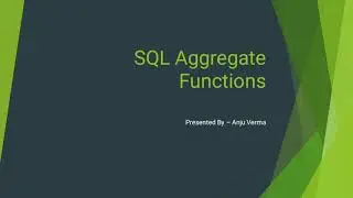 Aggregate Function | SQL | DBMS