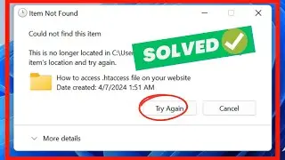 Item Not Found Could Not Find This Item This Is No Longer Located In (Fixed)