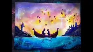 RAPUNZEL DISNEY Spray Painting Art TUTORIAL - Sacha Walker 2019