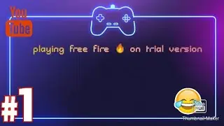 Playing free fire 🔥 on trial version 😂😂🤣| pratik game play