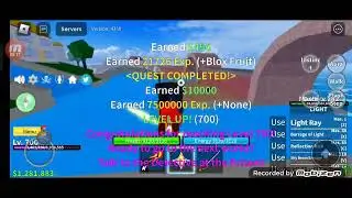 I reached lvl 700 :D #roblox #bloxfruits #secondsea
