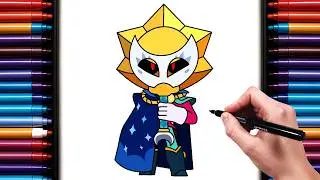How To Draw Sirius From Brawl stars | New Ultra Legendary Brawler | Step by Step Drawing Tutorial