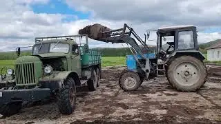 Life. Один день из жизни за городом. Едем на ЗИЛ-157 за органическим удобрением