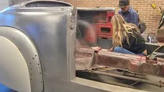 Bad Chad changed his mind... we're going to fabricate the floor to look factory 👏