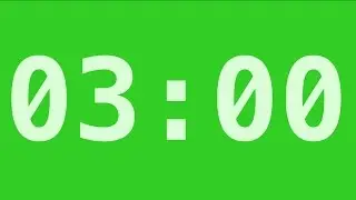 3 Minute Timer | Free Green Screen Effect
