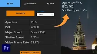 How to display EXIF of a photo in Premiere Pro with True Exif 2.0 (FREE PLUGIN) 