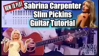 How to play Sabrina Carpenter - Slim Pickins Guitar Tutorial Lesson