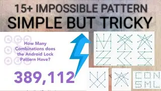 15+ IMPOSIBLE PATTERN LOCK WITH SHORTCUT ELEMENT