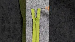 How to shorten a nylon zipper 