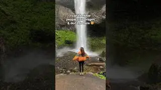 One of my fav waterfalls in the PNW! 🌲💦🧚🏻