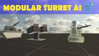 Modular AI Turret - From model to active in 4 clicks - Godot 3.2