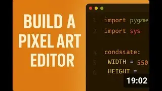 Build a Pixel Art Editor in Python with Pygame | Full Tutorial + Chill Music
