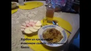 Бурбон из кукурузы на ячменном солоде  Постановка браги