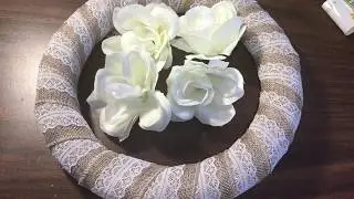 DIY Spring Burlap Wreath