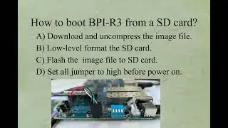 [How to]Banana Pi BPI-R3 Router board how to burn image and starting