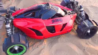 Big Patrol Rc CAR buggy 4X4 Bashing in the Desert
