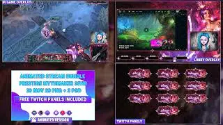 🧧🎞️PRESTIGE MYTHMAKER SIVIR - ANIMATED STREAM BUNDLE (+ FREE TWITCH PANELS)