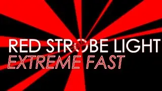 FAST💨 Red Strobe Light [1 HOUR] ⚠️ EPILEPSY WARNING