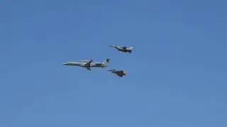 AFW 2023 Hellenic Air Force EMB-145H Erieye F-16 Dassault Rafale flypast