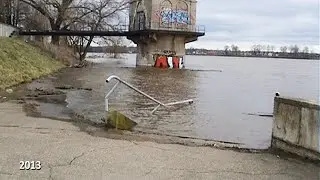 Daugavpils plūdi 2013. un 2023. gadā (Salīdzinājums)