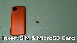 Redmi 9: Insert SIM & MicroSD Card