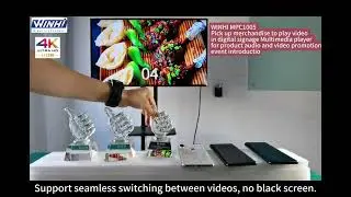 WINHI MPC1005 Pick up merchandise to play video in digital signage player