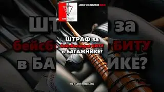 САМООБОРОНА БИТОЙ в драке? ШТРАФ за бейсбольную БИТУ в БАГАЖНИКЕ?