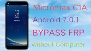 micromax c1a FRP Bypass  unlock google account lock without Pc new security New Trick No APK Instal