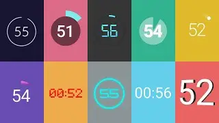 Top 10 free ONE MINUTE countdown animation on green screen 8K