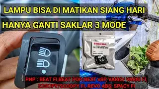 Motor Eps // CARA MUDAH GANTI SAKLAR 3 MODE DI MOTOR MATIC 🛵🛵🔥🔥