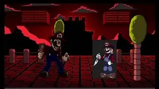 FNF It's A Me V2 (Nova Mix) but Super Horror Mario Vs Malice.