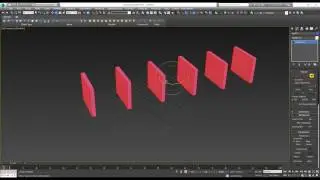 Как сделать поворот выбранных объектов, вокруг своей оси в 3ds max