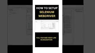 How to install Selenium Webdriver | Setup Selenium Webdriver in Eclipse
