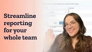 Align reports across team members with smart filters