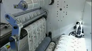 Fast speed demo on the exhibition by Vorey VD3350 AI digital label die cutter