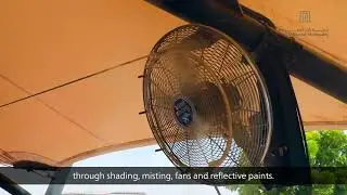 Outdoor cooling systems at Corniche Al Qawasim, Ras Al Khaimah