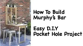 How to Build a Fold-Down Murphy Bar | DIY Woodworking