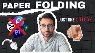 Paper folding animation Just one click 🙀