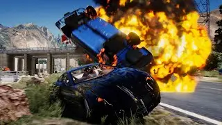 GTA 5 - CARS vs TANK 🔥🔥EXPLOSIONS💥💥