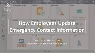 Update Emergency Contact Information (For Faculty & Staff)