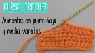 Crochet para principiantes: Aumentos punto bajo y media vareta