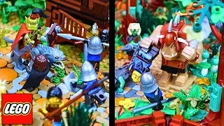 Building a Lego Medieval Blacksmith Diorama, The Finale.