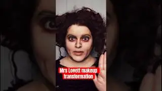 Mrs Lovett Makeup transformation #makeuptransformation #makeup #shorts #makeupshorts #sweeneytodd