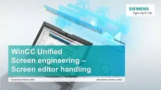 06 WinCC Unified Screen Editor Handling